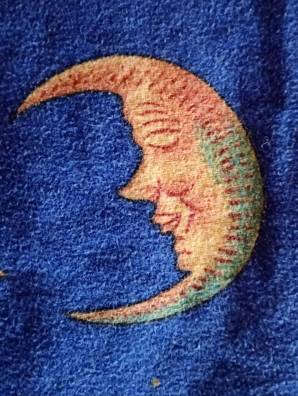90s Celestial (Sun Moon Stars)Whimisigoth Full Flannel Sheets (NO Pillow Cases) - Picture 5 of 5